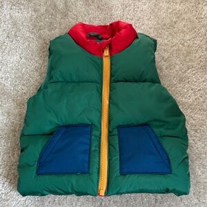 Old Navy Kids Puffer Vest - Green and Red